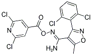 O4-[(2,6-DICHLORO-4-PYRIDYL)CARBONYL]-3-(2,6-DICHLOROPHENYL)-5-METHYLISOXAZOLE-4-CARBOHYDROXIMAMIDE