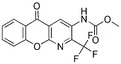 METHYL N-[5-OXO-2-(TRIFLUOROMETHYL)-5H-CHROMENO[2,3-B]PYRIDIN-3-YL]CARBAMATE Struktur