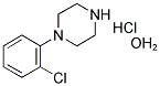 1-(O-CHLOROPHENYL)-PIPERAZINE HYDROCHLORIDE HYDRATE Struktur