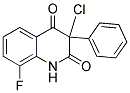 3-CHLORO-8-FLUORO-3-PHENYL-1,2,3,4-TETRAHYDROQUINOLINE-2,4-DIONE Struktur