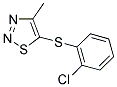 2-CHLOROPHENYL 4-METHYL-1,2,3-THIADIAZOL-5-YL SULFIDE Struktur