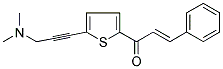 1-(5-[3-(DIMETHYLAMINO)PROP-1-YNYL]-2-THIENYL)-3-PHENYLPROP-2-EN-1-ONE Struktur