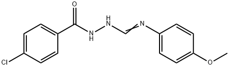 N'-(4-CHLOROBENZOYL)-N-(4-METHOXYPHENYL)HYDRAZONOFORMAMIDE Struktur