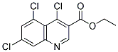 ETHYL 4,5,7-TRICHLORO-3-QUINOLINECARBOXYLATE Struktur