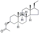 5-ALPHA-PREGNAN-3-BETA-OL ACETATE Struktur