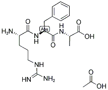 H-ARG-PHE-ALA-OH ACETATE SALT Struktur