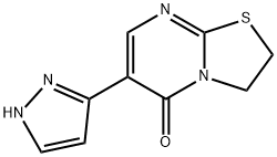 6-(1H-PYRAZOL-5-YL)-2,3-DIHYDRO-5H-[1,3]THIAZOLO[3,2-A]PYRIMIDIN-5-ONE Struktur