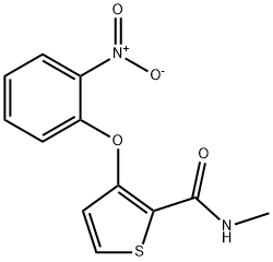 N-METHYL-3-(2-NITROPHENOXY)-2-THIOPHENECARBOXAMIDE Struktur