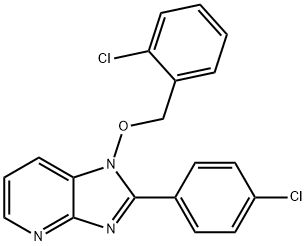 1-[(2-CHLOROBENZYL)OXY]-2-(4-CHLOROPHENYL)-1H-IMIDAZO[4,5-B]PYRIDINE Struktur