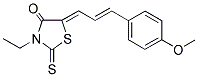 3-ETHYL-5-(3-(4-METHOXYPHENYL)PROP-2-ENYLIDENE)-2-THIOXO-1,3-THIAZOLIDIN-4-ONE Struktur