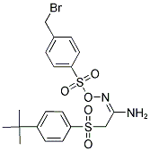 (4-(TERT-BUTYL)PHENYLSULFONYL)ACETAMIDOXIME O-4(-(BROMOMETHYL)PHENYLSULFONYL) Struktur