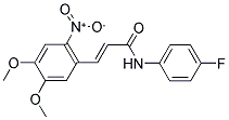 3-(4,5-DIMETHOXY-2-NITROPHENYL)-N-(4-FLUOROPHENYL)ACRYLAMIDE Struktur