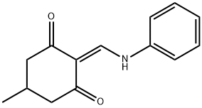 5-METHYL-2-((PHENYLAMINO)METHYLENE)CYCLOHEXANE-1,3-DIONE Struktur