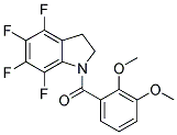 1-(2,3-DIMETHOXYBENZOYL)-4,5,6,7-TETRAFLUORO-2,3-DIHYDRO-(1H)-INDOLE Struktur