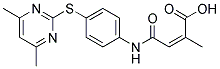 4-[[4-[(4,6-DIMETHYLPYRIMIDIN-2-YL)THIO]PHENYL]AMINO]-2-METHYL-4-OXO-(2Z)-BUTENOIC ACID Struktur