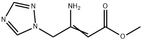 METHYL 3-AMINO-4-(1H-1,2,4-TRIAZOL-1-YL)-2-BUTENOATE Struktur