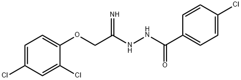 N'-(4-CHLOROBENZOYL)-2-(2,4-DICHLOROPHENOXY)ETHANEHYDRAZONAMIDE Struktur