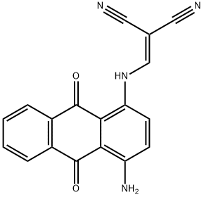 (((4-AMINO-9,10-DIOXOANTHRYL)AMINO)METHYLENE)METHANE-1,1-DICARBONITRILE Struktur