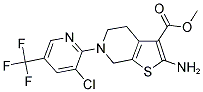 METHYL 2-AMINO-6-[3-CHLORO-5-(TRIFLUOROMETHYL)-2-PYRIDINYL]-4,5,6,7-TETRAHYDROTHIENO[2,3-C] PYRIDINE-3-CARBOXYLATE Struktur