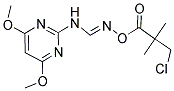 N'-[(3-CHLORO-2,2-DIMETHYLPROPANOYL)OXY]-N-(4,6-DIMETHOXYPYRIMIDIN-2-YL)IMINOFORMAMIDE Struktur