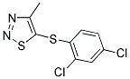 2,4-DICHLOROPHENYL 4-METHYL-1,2,3-THIADIAZOL-5-YL SULFIDE Struktur