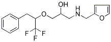 1-(1-BENZYL-2,2,2-TRIFLUOROETHOXY)-3-[(2-FURYLMETHYL)AMINO]PROPAN-2-OL Struktur