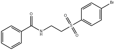 N-(2-[(4-BROMOPHENYL)SULFONYL]ETHYL)BENZENECARBOXAMIDE Struktur