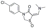 3-(4-CHLOROPHENYL)-5-[(DIMETHYLAMINO)METHYLENE]-4-OXO-1,3-THIAZOLAN-1-IUM-1-OLATE Struktur