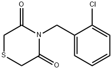 4-(2-CHLOROBENZYL)-3,5-THIOMORPHOLINEDIONE Struktur