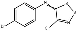 4-BROMO-N-(4-CHLORO-5H-1,2,3-DITHIAZOL-5-YLIDEN)ANILINE Struktur