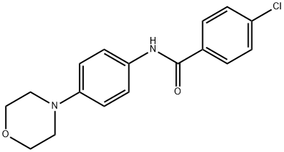 4-CHLORO-N-(4-MORPHOLINOPHENYL)BENZENECARBOXAMIDE Struktur