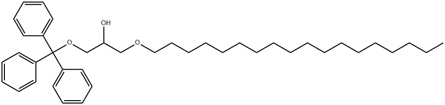 1-O-OCTADECYL-3-O-TRITYL-RAC-GLYCEROL Struktur