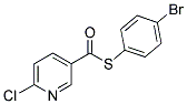 4-BROMOPHENYL 6-CHLOROPYRIDINE-3-CARBOTHIOATE Struktur