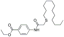 ETHYL 4-([2-(DODECYLSULFANYL)ACETYL]AMINO)BENZENECARBOXYLATE Struktur