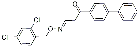 3-[1,1'-BIPHENYL]-4-YL-3-OXOPROPANAL O-(2,4-DICHLOROBENZYL)OXIME Struktur