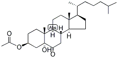 CHOLESTAN-3-BETA, 5-ALPHA-DIOL-6-ONE 3-ACETATE Struktur