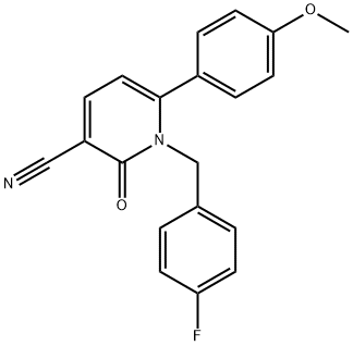 1-(4-FLUOROBENZYL)-6-(4-METHOXYPHENYL)-2-OXO-1,2-DIHYDRO-3-PYRIDINECARBONITRILE Struktur