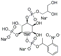 1-(ALPHA-GLYCEROPHOSPHORYL)-D-MYO-INOSITOL 4,5-BISPHOSPHATE, P4(5)-1-(2-NITROPHENYL)ETHYL ESTER, 3NA Struktur