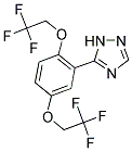 2-(1H-1,2,4-TRIAZOL-5-YL)-4-(2,2,2-TRIFLUOROETHOXY)PHENYL 2,2,2-TRIFLUOROETHYL ETHER Struktur