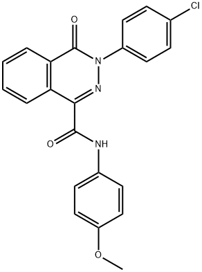 3-(4-CHLOROPHENYL)-N-(4-METHOXYPHENYL)-4-OXO-3,4-DIHYDRO-1-PHTHALAZINECARBOXAMIDE Struktur