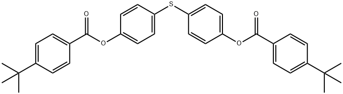 4-[(4-([4-(TERT-BUTYL)BENZOYL]OXY)PHENYL)SULFANYL]PHENYL 4-(TERT-BUTYL)BENZENECARBOXYLATE Struktur