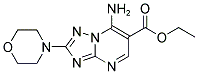 ETHYL 7-AMINO-2-MORPHOLINO[1,2,4]TRIAZOLO[1,5-A]PYRIMIDINE-6-CARBOXYLATE Struktur