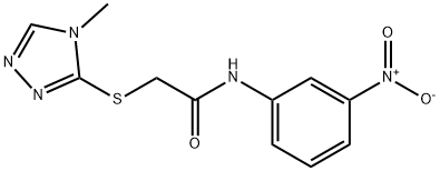 2-[(4-METHYL-4H-1,2,4-TRIAZOL-3-YL)SULFANYL]-N-(3-NITROPHENYL)ACETAMIDE Struktur