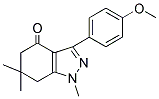 3-(4-METHOXYPHENYL)-1,6,6-TRIMETHYL-5,6,7-TRIHYDRO1H-INDAZOL-4-ONE Struktur