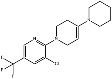 3-CHLORO-2-[4-PIPERIDINO-3,6-DIHYDRO-1(2H)-PYRIDINYL]-5-(TRIFLUOROMETHYL)PYRIDINE Struktur