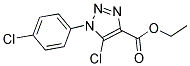 ETHYL 5-CHLORO-1-(4-CHLOROPHENYL)-1H-1,2,3-TRIAZOLE-4-CARBOXYLATE Struktur