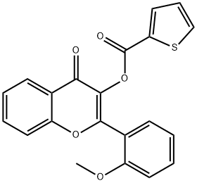 2-(2-METHOXYPHENYL)-4-OXO-4H-CHROMEN-3-YL 2-THIOPHENECARBOXYLATE Struktur