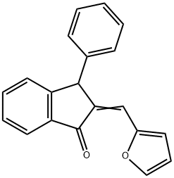 2-(2-FURYLMETHYLENE)-3-PHENYL-1-INDANONE Struktur