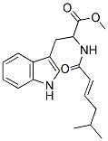 METHYL 3-INDOL-3-YL-2-(5-METHYLHEX-2-ENOYLAMINO)PROPANOATE Struktur