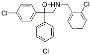 2-[(2-CHLOROBENZYL)AMINO]-1,1-BIS(4-CHLOROPHENYL)-1-ETHANOL Struktur